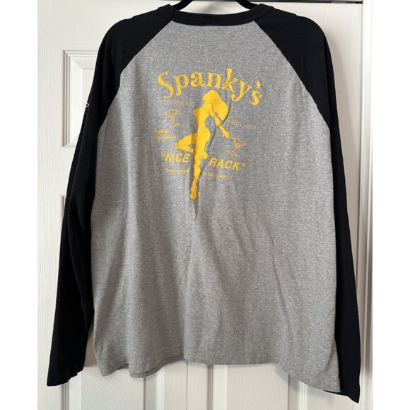Spanky's Lounge Pool Hall Nice Rack LS T shirt XL balls pocket VTG To The Edge - Picture 1 of 15